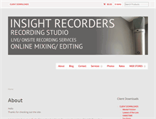Tablet Screenshot of insightrecorders.com